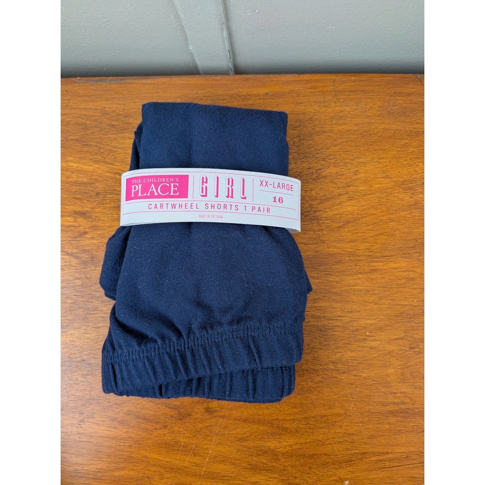 The Childrens Place Girls Navy Blue Cartwheel Shorts Size XXL 16 New